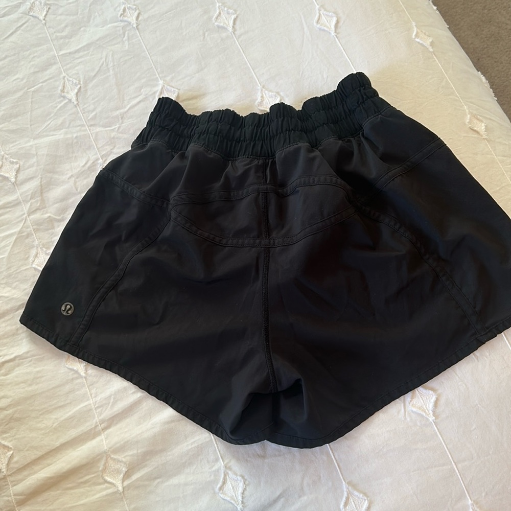 Black Lulu lemon shorts size 4